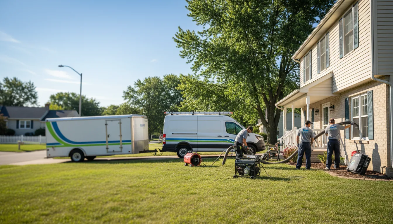 Flooded Basement Restoration And Cleanup With Repair in Peabody, KS near me
